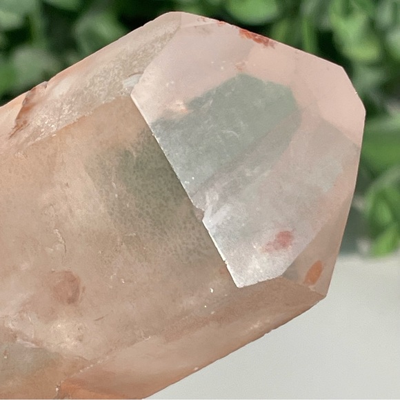 Tangerine Lemurian Quartz Crystal Point - Picture 12 of 17
